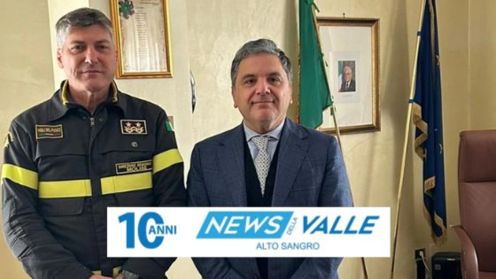 Sicurezza e soccorso pubblico: il Prefetto di Isernia riceve il nuovo Direttore Regionale dei Vigili del Fuoco per il Molise.